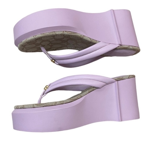 NWT Coach Franki Flip Flop in Violet Size 8 - Picture 6 of 13